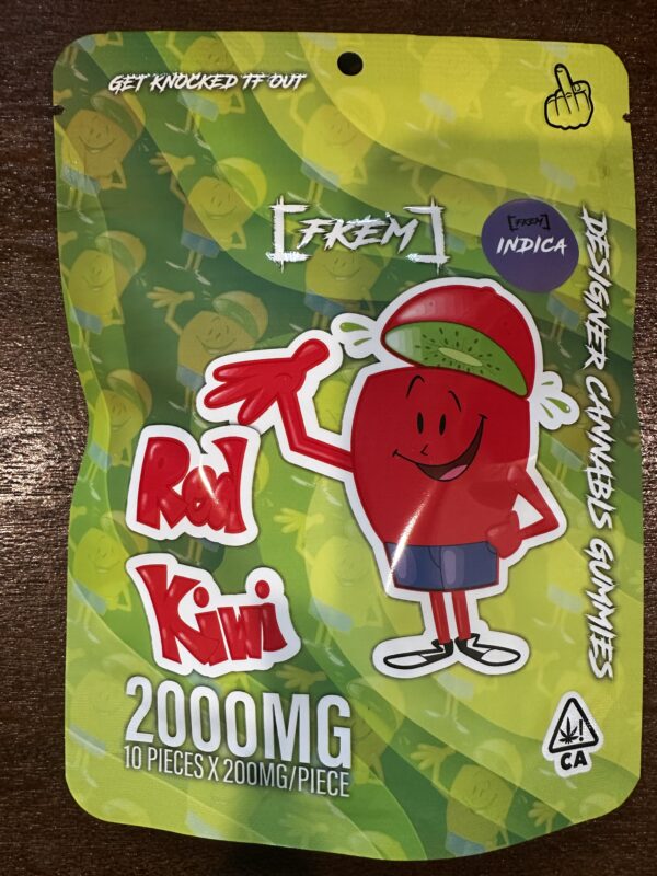 [FKEM] Designer Cannabis Gummies  'Red Kiwi' Indica